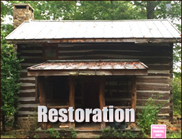 Historic Log Cabin Restoration  Bristol, Virginia
